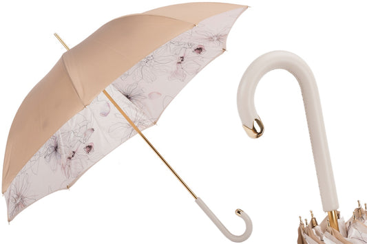 Awesome Ivory Umbrella, Double Cloth