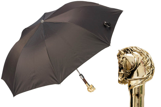 Golden Horse Folding Umbrella