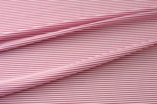 Made to Measure Tunics & Shirts - White with Red Stripes