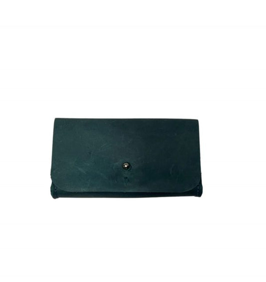 Aqua Leather Stud Purse