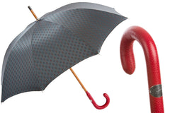 Gentlemen Umbrella with Red Leather Handle