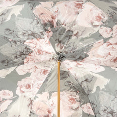 Ivory Umbrella with Floral Lining