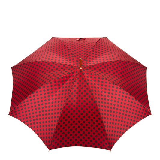 Red Black Polka Dot Umbrella