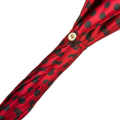 Red Black Polka Dot Umbrella