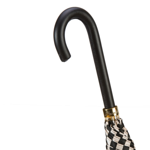 Black and White Striped Umbrella