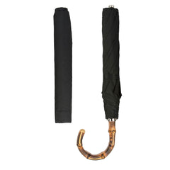 Folding Black Umbrella and Whangee Handle