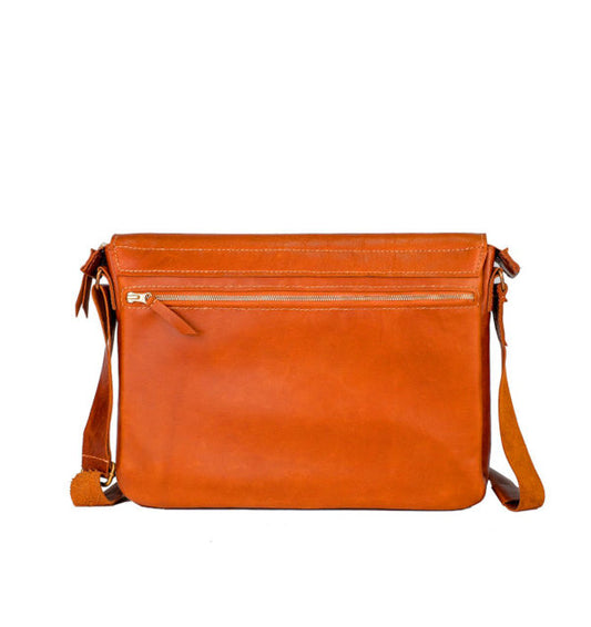 Albert – Leather Over Shoulder Laptop Bag