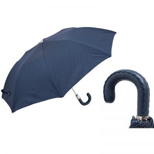 Folding Umbrella with Leather Handle