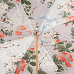 Pastel Green flowers Interior Double Cloth Umbrella