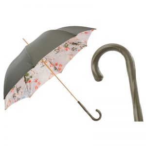 Pastel Green flowers Interior Double Cloth Umbrella