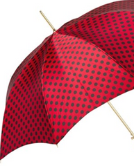 Red Black Polka Dot Umbrella