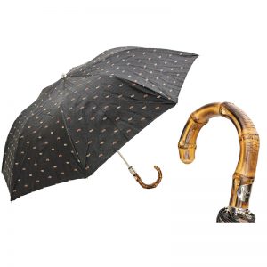 Telescopic Umbrella with Whangee Handle