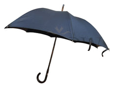 Black Umbrella with Tiger Maple Handle