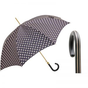 Umbrella with Beige Polka Dots