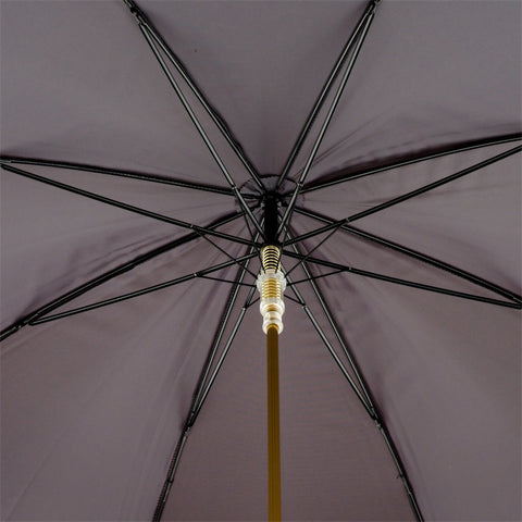Burgundy Umbrella with Golden Dog