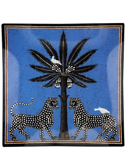Glass Plate - Mosaico Blue