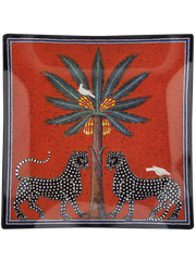 Glass Plate - Mosaico Red