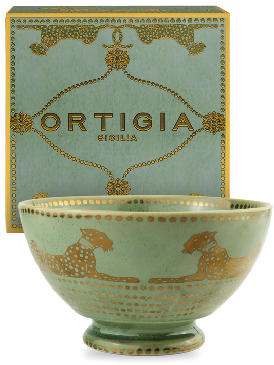 Ceramic Green Spotty Bowl