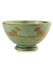 Ceramic Green Spotty Bowl