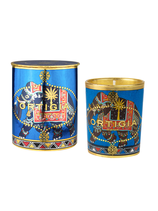 Decorated Candle - Small - Sandalo