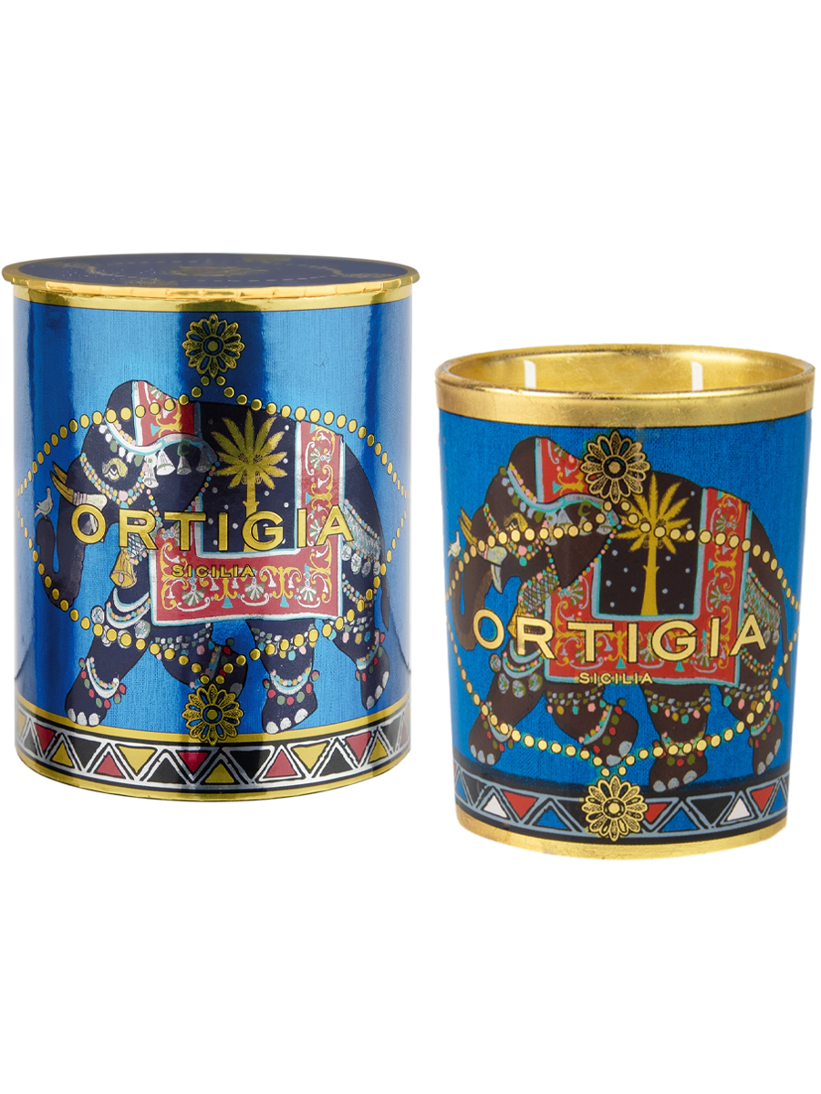 Decorated Candle - Medium - Sandalo